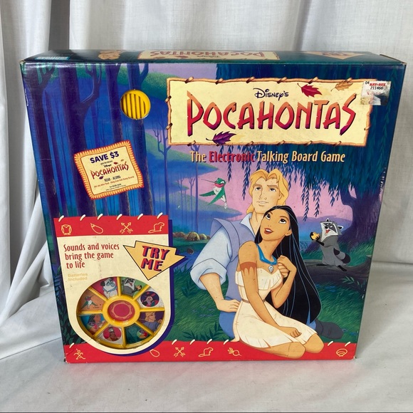 Pocahontas Disney Electronic Talking Board Game 1994 Unopened Parker Brothers - Picture 8 of 10